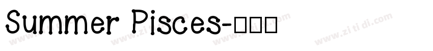 Summer Pisces字体转换